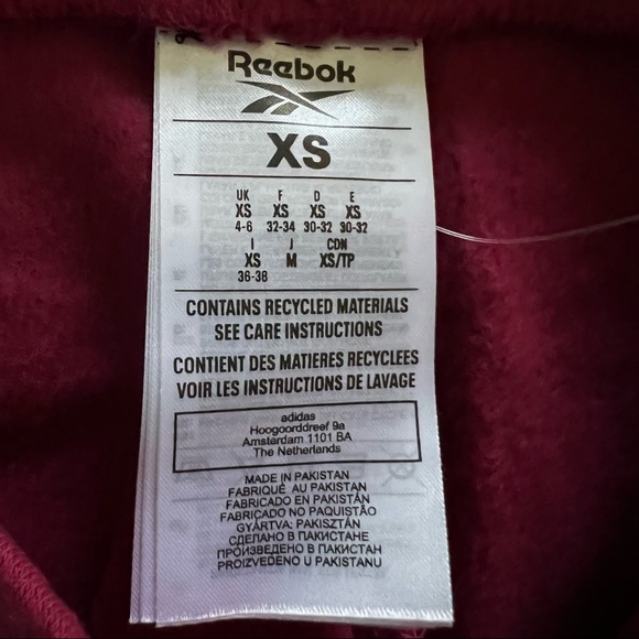 Reebok Women's Standard Fleece Joggers, Punch Berry, X-Small - Picture 8 of 9